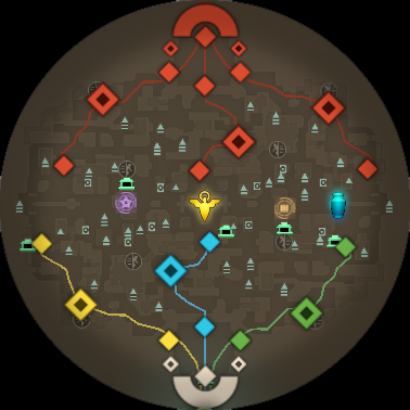 The Cursed Apple Map Layout